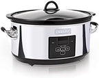 Crock-Pot 7 Quart Programmable Slow Cooker – Polished Platinum B23C B33B