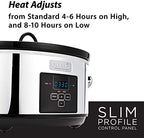 Crock-Pot 7 Quart Programmable Slow Cooker – Polished Platinum B23C